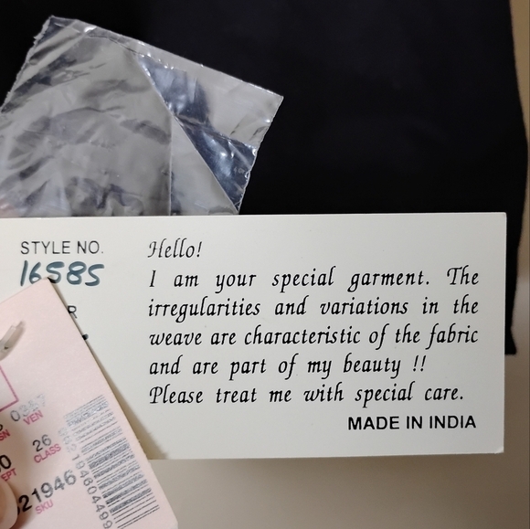 NWT Vintage Allure Embroidered Jungle Scene Jacket L Heathery Black Cotton Artsy - Picture 9 of 9